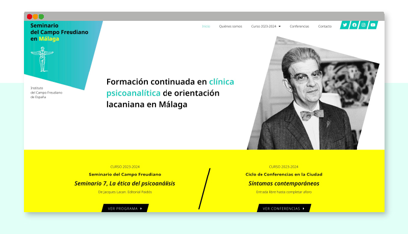 Miniatura diseño página web para ICF Málaga